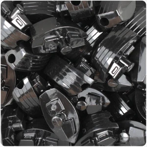 BeadTin Boat Shaped 25mm Plastic Pony Beads (24pcs) - Style choice - Picture 1 of 27