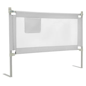 57" Bed Rails for Toddlers Vertical Lifting Baby Bed Rail Guard with Lock Grey - Picture 1 of 12