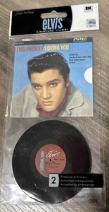 NEW! Jolees Boutique Dimensional Stickers Elvis Presley Record, Very Rare! - Picture 1 of 2