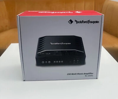 ROCKFORD FOSGATE R2-250X1 Car Audio Mono Amp Amplifier Compact Bass 250W OB - Image 1 of 2
