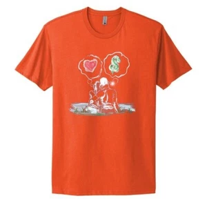 Camiseta MV Love Vs Money Naranja Unisex S a 2XL 100% Algodón Gráfico Camiseta - Imagen 1 de 1
