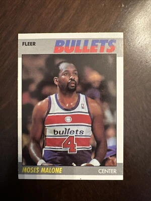 1987-88 Fleer - #69 Moses Malone Washington Bullets - Image 1 of 4