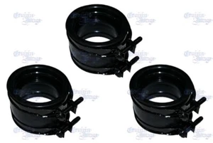 74-77 SUZUKI GT750 AIR CLEANER BOOTS OUTLET TUBES 3 BOOTS W/CLAMPS 21-GT750INAB - Picture 1 of 1