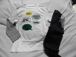 NUEVO CON ETIQUETAS 4 4T GYMBOREE WOODLAND FIESTA TOP Y PANTALONES - Imagen 1 de 4