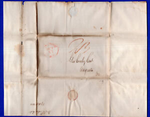 USA, 1835, PREPHILATELIC COVER BOSTON TO ARGENTINA