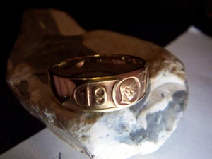 Patriotischer-Ring-585/14kt-5,2 Gramm-KuK-Monarchie-Kaiser FJ -1914 - Bild 1 von 8