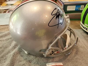 EDDIE GEORGE FULL SIZE REPLICA OHIO STATE HELMET JSA#WP146516 - Picture 1 of 10
