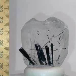 Himalayan Quartz clear crystal w/ black Tourmaline needles inclusions 276ct - Picture 1 of 7