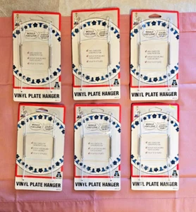Lot of six Vinyl Plate Hangers by ACME for 8" to 10" Plates #90122 - Picture 1 of 3
