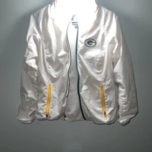 NFL GREEN BAY PACKERS WINDBREAKER HOODED JACKET SIZE SMALL WOMEN’S - Picture 1 of 11