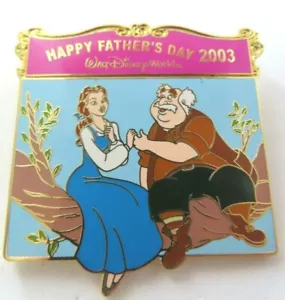 Disney Pin * WDW - Father's Day 2003 (Belle & Maurice) LE 3500 #22310 - Picture 1 of 2