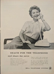 1959 vintage Bell telephone system print ad.  Reach For The Telephone  - Picture 1 of 1