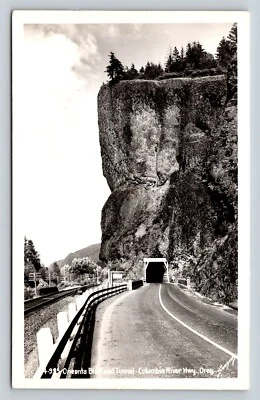 RPPC Oneonta Bluff & Tunnel Columbia River Highway Oregon VTG Postcard - Image 1 of 2