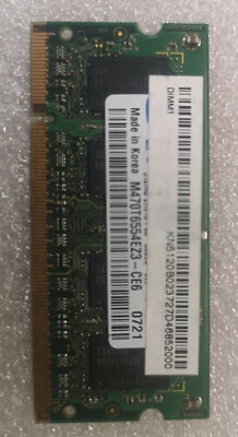 Samsung M470T6554EZ3-CE6 (512 MB, PC2-5300 (DDR2-667) Laptop Memory Module RAM - Image 1 of 3