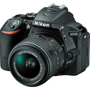 Nikon D5500 DX-format Digital SLR w/ 18-55mm VR II Kit (Black)skr-aaa-118 - Picture 1 of 6