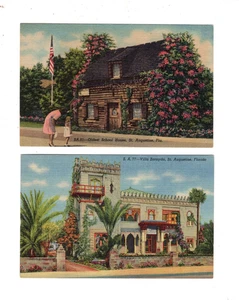 4 (Four) Old St. Augustine, Florida 1930s Postcards - Picture 1 of 4