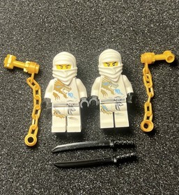 LEGO Ninjago Zane DX Dragon Suit NJO018 Minifigure 2171 2260 White lot of 2 