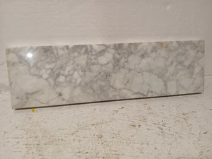Gebrauchte Marmorplattenreste 14"x4" Uhr, Kunsthandwerk - Bild 1 von 7