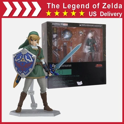 The Legend of Zelda: Twilight Princess Link DX Ver. Figure Figma 320 Toys Boxed - Image 1 of 4