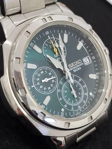 SEIKO SND411 Chronograph Overseas Model For men metal - Picture 1 of 10