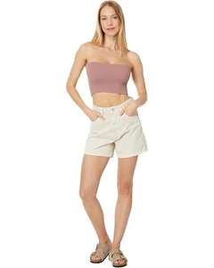 NWOT Free People Amelia Bandeau Tube Top Bra Ribbed Knit Seamless Crop Tan XS S - Picture 1 of 4