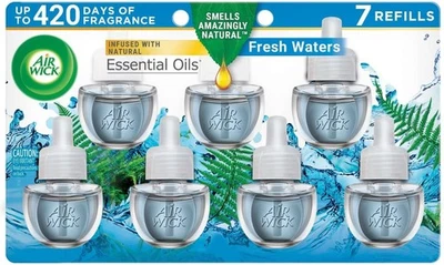 Air Wick Scented Oils 0+7 Fresh Waters 4.73 Fl Oz (Pack of 7), Multicolor  - Image 1 of 4
