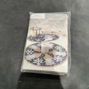 Annie's Holiday Quilters Club Snow Day Candle Mats HQC25 Timeless Treasure - Picture 1 of 7