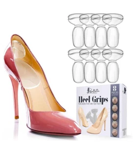 Ballotte Premium Silicone Heel Protectors (8-Pack, Clear) | Heel Grips - Picture 1 of 1
