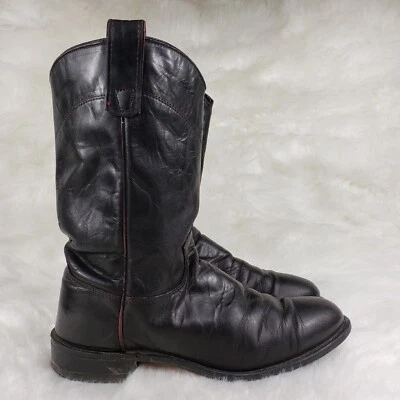 CAPEZIO Red Black Leather Boots Womens Size 7 M - Image 1 of 4