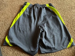 Fila Boys shorts size large (14/16) grey with bright green accent - Picture 1 of 4