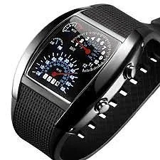 Boolavard® TM tableau de bord montre flash DEL compteur d'air militaire montre aéroportée