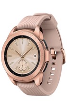 Samsung Galaxy 42mm Stainless Steel Case 200 Rose Gold Band Smartwatch...