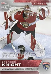 2021-22 Topps Now NHL Rookie Sticker Florida Panthers Spencer Knight #103 - Bild 1 von 1