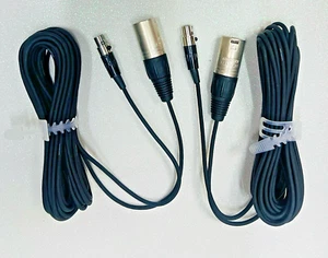 2Pcs Mini XLR Female to Male Audio Connector, Audio-Technica - Picture 1 of 5