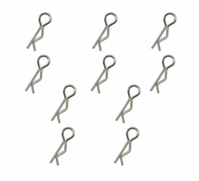 10Pcs Body Shell Car Clips Pin Stainless Steel For Redcat HSP HPI RC 1/10 Model - Image 1 of 4
