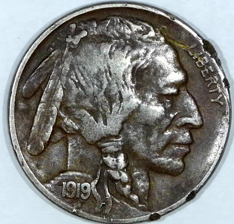 1919-D Buffalo Nickel Extra Fine (XF/EF) Details Semi-Key Date! #x118 Cover