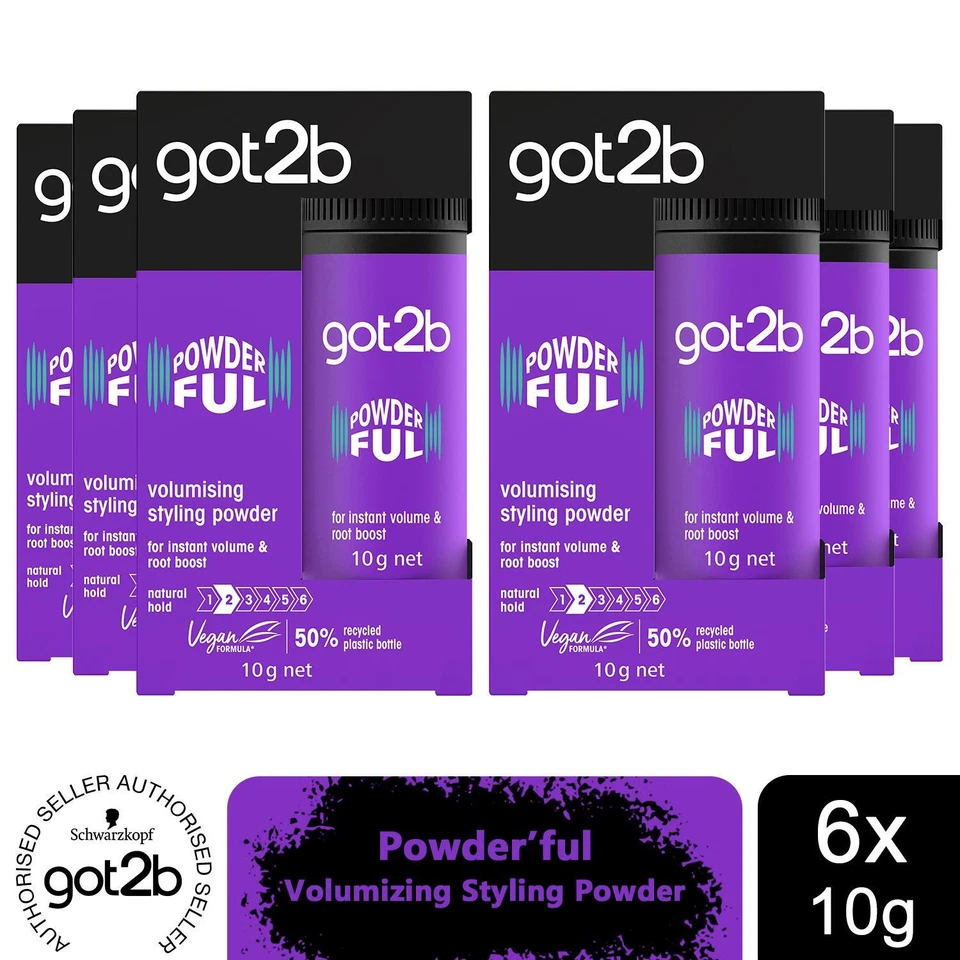 Schwarzkopf got2b Powder'ful Volumizing Styling Powder, 6 Pack of 10g - Image 1 of 4