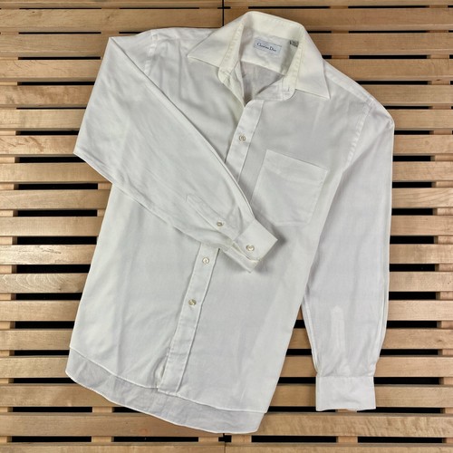 Camicie da uomo a maniche lunghe Christian Dior taglia 15 1 2 39 40 cotone