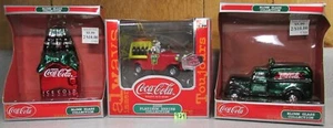 Lotto 3 pz 2000 NUOVO COCA COCA COCA COCA vetro soffiato ornamenti natalizi SPEDIZIONE CONUS GRATUITA - Foto 1 di 8