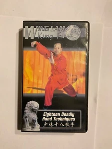 Wing Lam Kung Lu Vtg 1994 Shaolin, Eighteen Deadly Techniques, VHS, Very Good - Picture 1 of 4