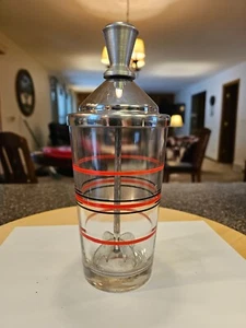 Rare Vintage North Bros. Pa. Art Deco Lightning Ice Breaker Etched Glass Crusher - Picture 1 of 10