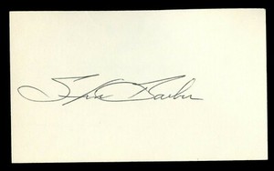 Steve Barber d.2007 signed autograph auto 3x5 index card Baseball Player 9103