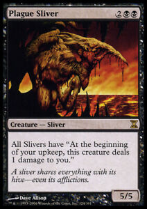 Plague Sliver ~ Near Mint Time Spiral MTG Magic UltimateMTG Black Card