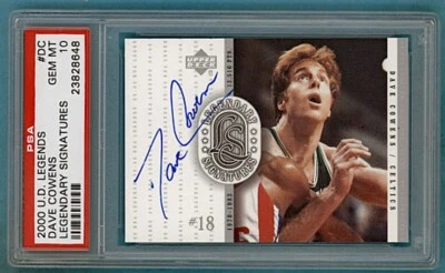 1999 Upper Deck Legends Dave Cowens Legendary Signatures #DC PSA 10! POP 3! - Imagem 1 de 2