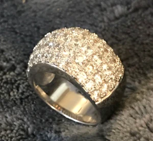 Silver Ring with Glitter &Beauty~cz 925~Size 6 1/2~12 grams weight ~ #1 - Picture 1 of 4