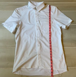 Camisa Lululemon Blanca Manga Corta Botón Delantero Live In Practice Talla S Para Hombre - Imagen 1 de 4
