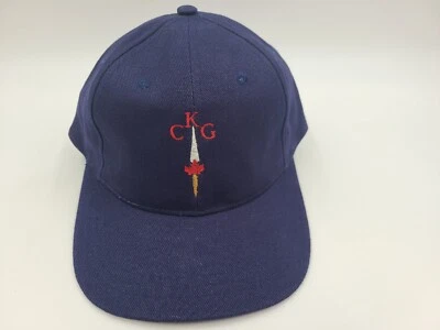Vintage Canadian Knifemakers Guild Strapback Adjustable Hat Cap 80s 90s Men Blue - Image 1 of 4
