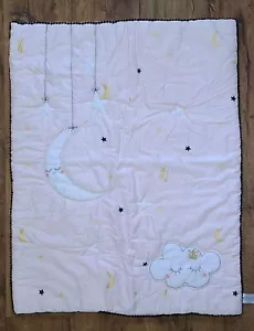 Koala Baby Pink Crib Blanket Quilt Moon Star Cloud XO - Picture 1 of 3