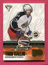 2002-03 Pacific Private Stock Titanium 18/275 Tomi Kallio #51 Patch RARE Flyers