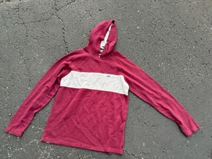 Vans Off The Wall Long Sleeve Shirt Hoodie in Burgundy Men’s size Medium - Picture 1 of 6